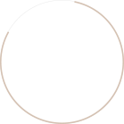 Circulo con el borde de color beige y el interior transparente