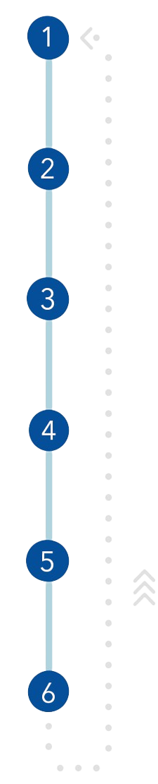 Ruta separada por puntos por el cual el barco pasara en su travesía